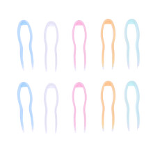 30Pcs Lens Remover Tweezer Clip Set Silicone Assorted Colors Portable
