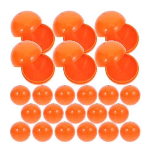 100Pcs Durable Orange Plastic Balls for and Party Activities