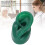 Modèle d'oreille gauche en silicone souple vert pour Audiphone 4