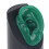 Modèle d'oreille gauche en silicone souple vert pour Audiphone 12