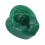 Modèle d'oreille gauche en silicone souple vert pour Audiphone 14