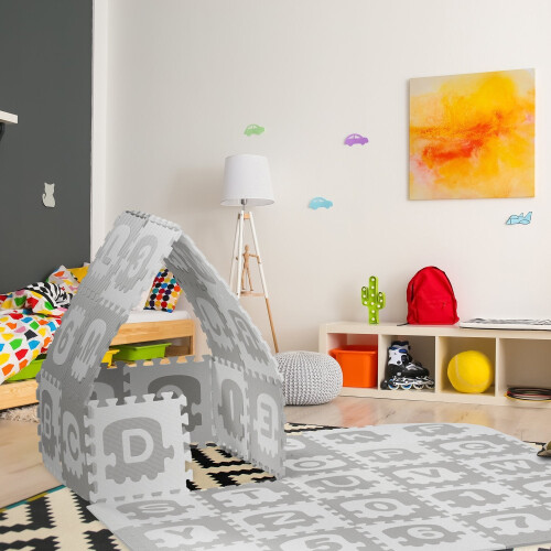 Puslespilsmåtte med ABC og tal 2