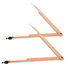 4Pièces Compas En Bois Résistant Khaki Pour Enseignement Et