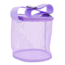 4Pcs Portable Purple Mesh Bags for Outdoor Travel and Shells