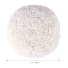 2Pcs White Wool Polishing Mop for Durable Vehicle Wheel Buffing