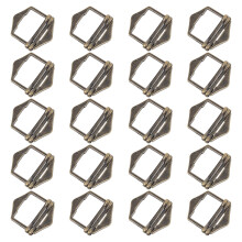 60Pcs Zinc Alloy Silver Bag Buckles Adjustable Clasps for Home DIY Use