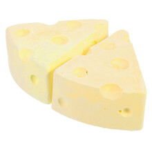 8Pcs Pet Molar Toys Yellow Durable Calcium Cheese Shape Chewing Stones
