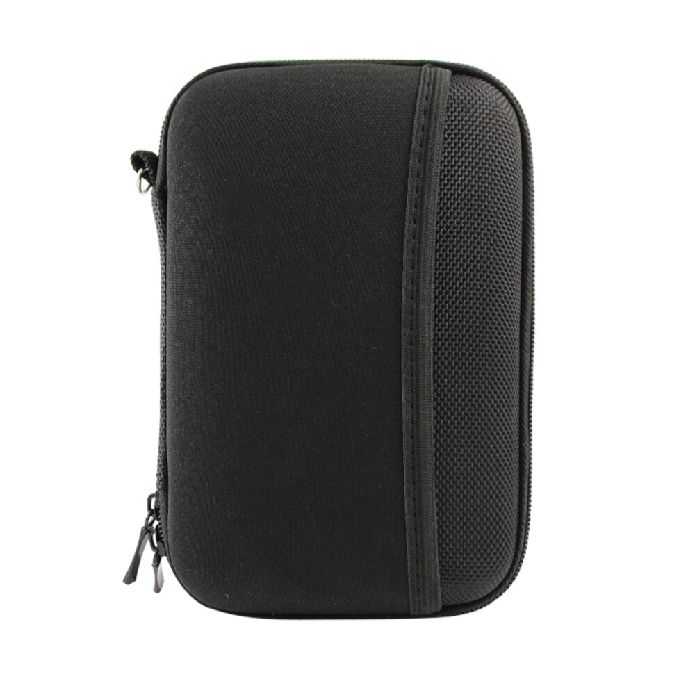 3Pcs Cloth Earphone Storage Bag Durable Shockproof Organizer Black 3652056686089