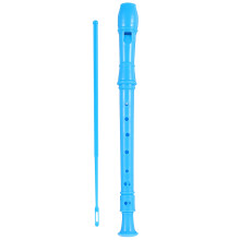 3Pcs Blue Kids 8-Hole Clarinet Beginner Practice Plastic Instrument