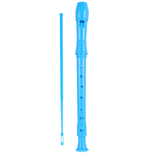 3Pcs Blue Kids 8-Hole Clarinet Beginner Practice Plastic Instrument