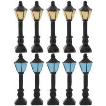 30Stk Mini Straßenlampe Modell Gelb Blau Widerstandsfähig Für Dioramen