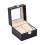 3Pcs Watch Case for Men Black Lockable Watch Storage Box 1