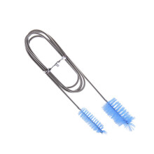 3Pcs Spring Cleaning Brush for Aquarium Tubes Silver Color