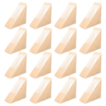 100St Kraft Sandwich Box Van Papier Beige Met Voor Bakkerij