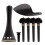 3Sets Elegant Ebony 4/4 Violin Chinrest Tailpiece Peg Endpin Accessory 1