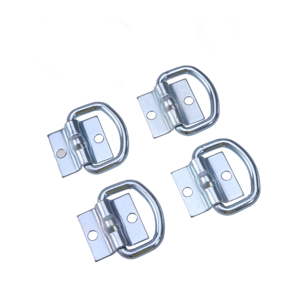 24Pcs Trailer Tie Down Lashing Rings Heavy Duty D Ring Anchors Silver 3651435548888