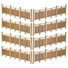 32Pcs Decorative Miniature Wooden Fence for Landscape and Garden Decor