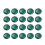 40Pièces Cabochons Pierre Malachite Verte 10Mm Pour Décorations DIY 1