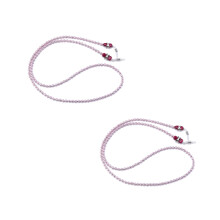 6Pièces Lunettes Rose Imitation Perles Durable Usage Extérieur