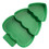 4Pcs Tabletop Green Christmas Tree Snack Trays Divided Plates 1