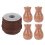 3Sets Brown Wooden Bead Blinds String Braided Curtain Tie Strap 1