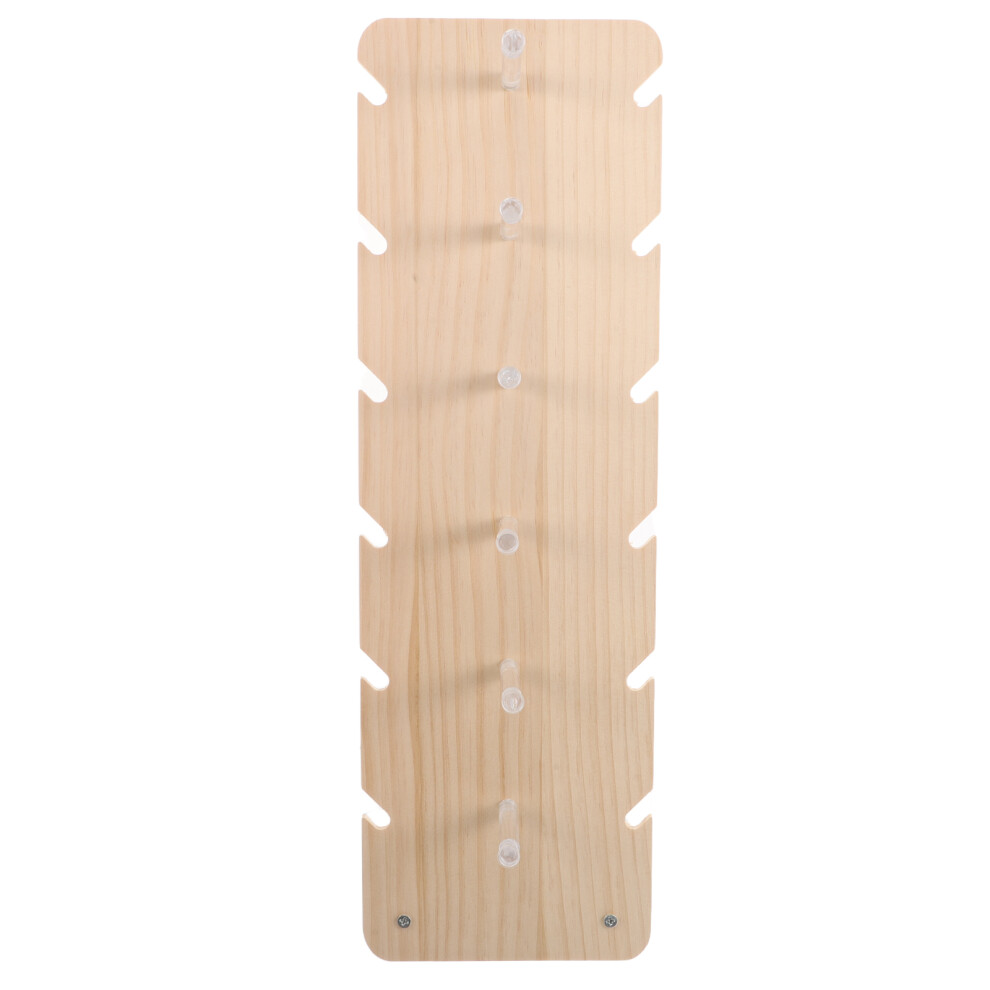 Inoomp 4Pcs Wooden Sunglasses Organizer Vertical Stand Stylish Eyewear Holder