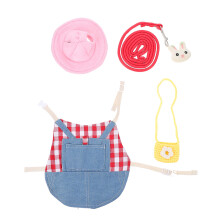 4Sets Lightweight Bunny Harness Kit with Hat and Leash Assorted