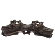 2Pcs Coffee Color Calligraphy Brush Holder Wooden Pen Stand