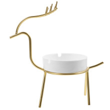 3Sets Ceramic Ashtray Household Ashtray Unique Golden Design