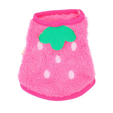 2Pcs Cozy Coral Fleece Small Pet Vest Hoodie for Guinea Pig Bunny