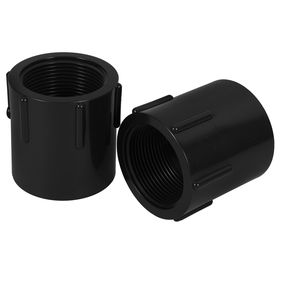 4Pcs Pvc Connector Fittings Grey Threaded Adapters For Pipes & Valves 3652056629574