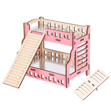 3Pcs Multi Hamster Play Hut Bed Toy Wood Aluminum Cooling House