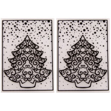 4Pcs DIY Stencil Plastic Embossing Templates for Scrapbooking Art