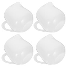 8St Keukenset Witte Keramische Mini - En Melkkan Met Handvat
