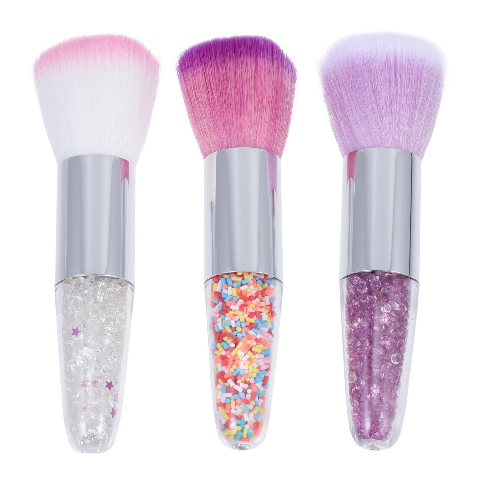 Solustre 15Pcs Professional Makeup Brushes Cosmetic Loose Powder Manicure Brush