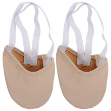 2Pcs Beige Grip Socks Breathable Cotton Socks for Dancing and Yoga