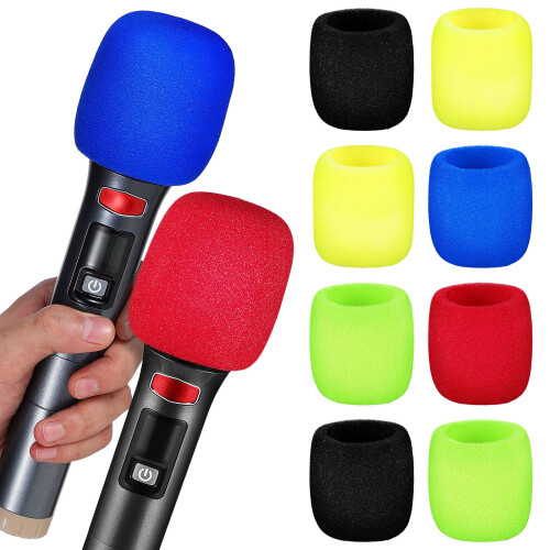 30Pcs Multi Color Microphone Protective Covers Thick Soft Sponge