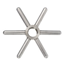 5Pcs Bar Glass Rinser Washer Head Stainless Steel Cup Cleaner Silver