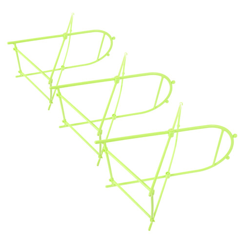6Pcs Lightweight Green Trash Bag Holder Stand Foldable for Picnic Use