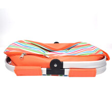 3Pcs Picnic Tote Insulated Lunch Bag Orange Lightweight Cooler Basket