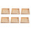 18Pcs Durable Wood Trays for Storage Beige 1