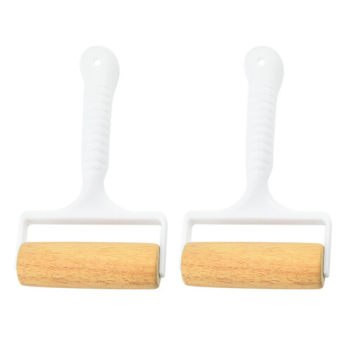 8Pcs Non-Stick Wooden Rolling Pins Dough Rollers for Baking