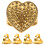 10Pcs Convenient Golden Adjustable Thimbles for Hand Sewing Crafts 1