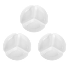9Pcs Sturdy White Plastic Paint Tray Color Mixer for Artists