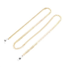 3Stk Goldene Eyeglass Chain Metall Für Stilvollen