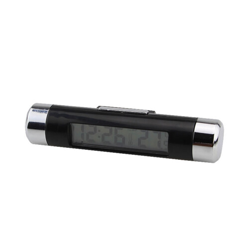 2Stk Digital Auto Thermometer Uhr Mit LCD Blauem Backlight Display
