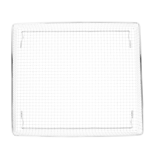 2Stk Luftfritteusen Korb Edelstahl, Beschichtet, Silber