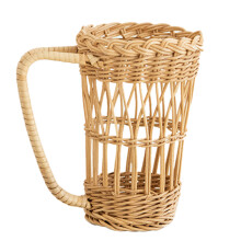3Stk Rattan Glasdeckel Mit Griff, Isolierend, Bunt,
