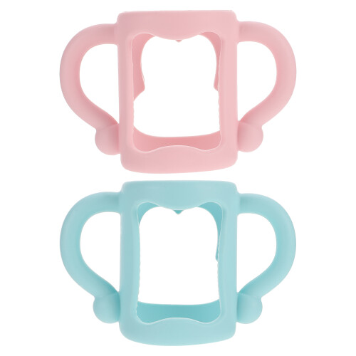 8Pièces Poignées Bébé Silicone Confortables Pour Lait Variés