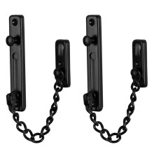 6Stk Anti-Diebstahl Türkette Schwarz Sicherung Für Wohnung